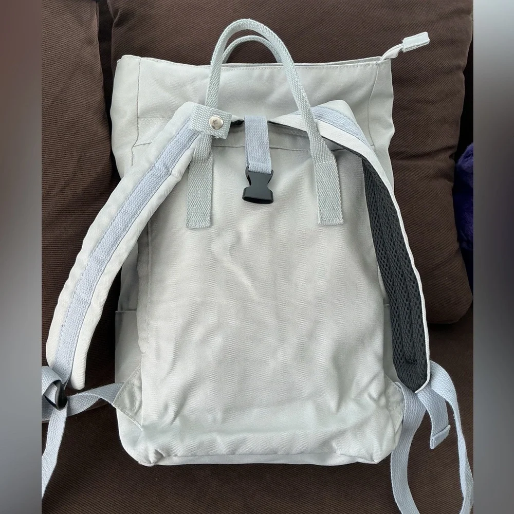 Light Green Nylon Double Handle Backpack